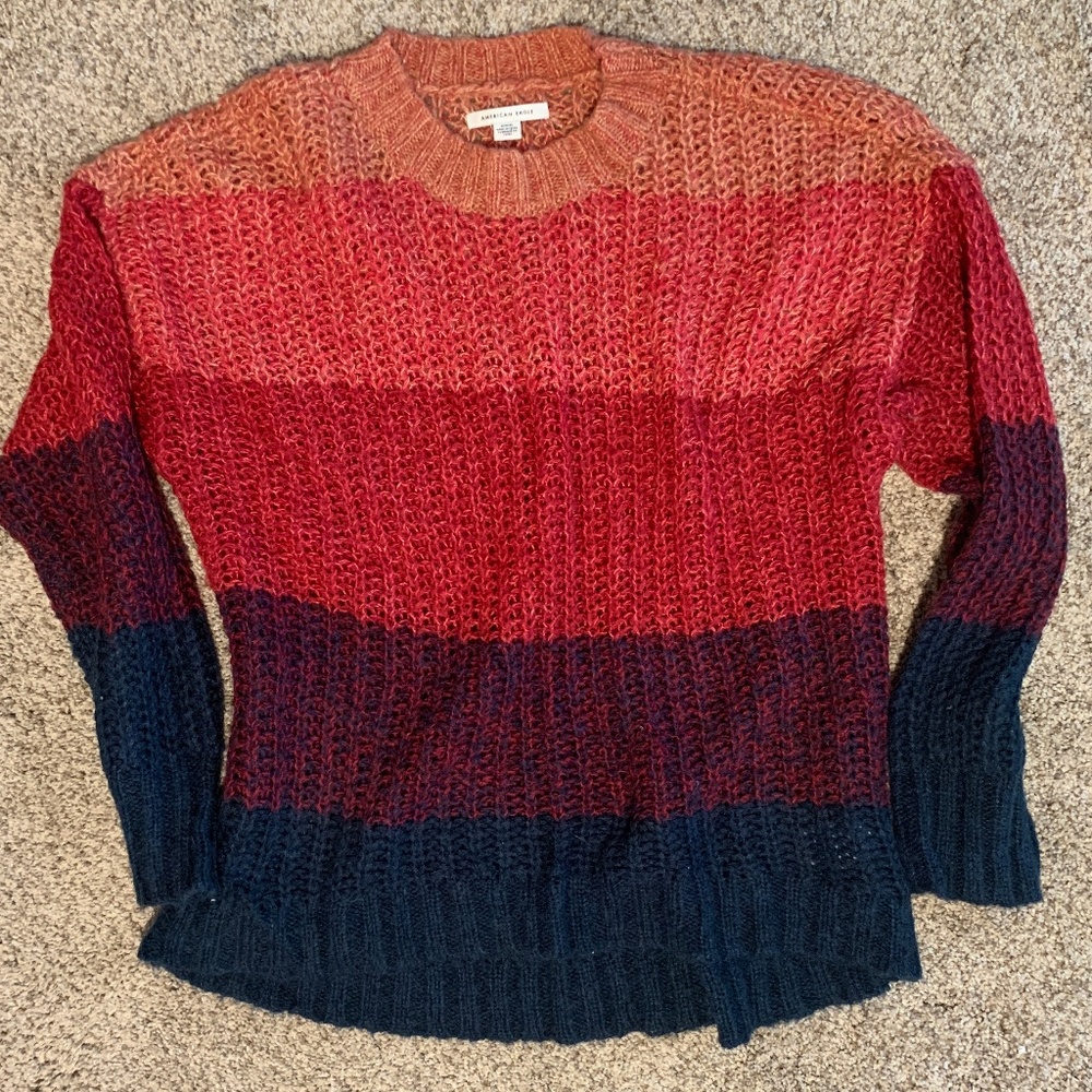 American Eagle Multi Colored Sweater (M)